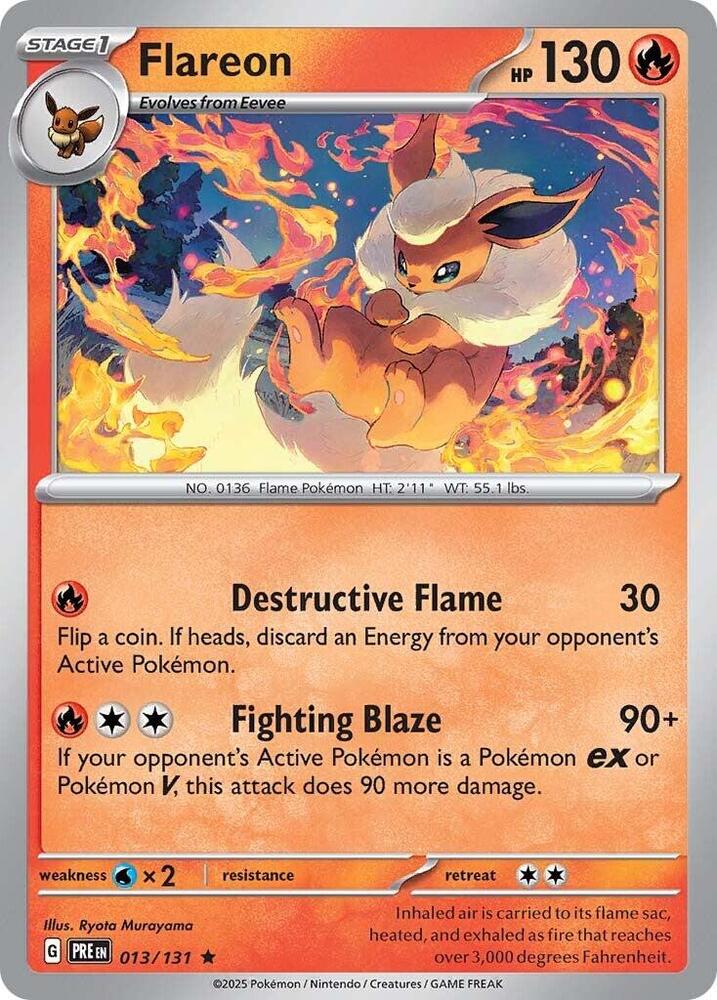 Flareon (013/131) [Scarlet & Violet: Prismatic Evolutions] | Game Master's Emporium (The New GME)