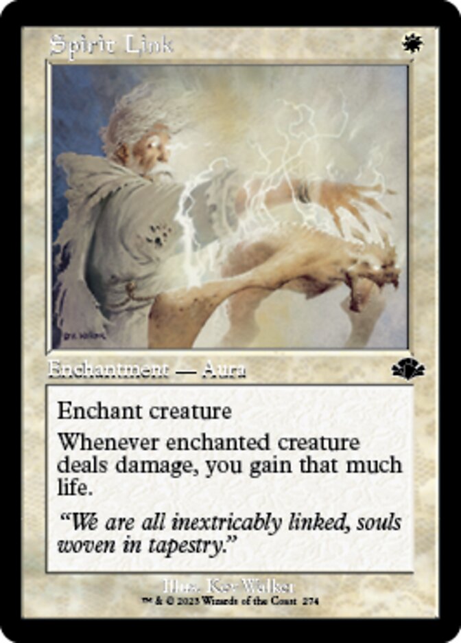 Spirit Link (Retro) [Dominaria Remastered] | Game Master's Emporium (The New GME)