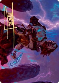 Toralf, God of Fury Art Card (Gold-Stamped Signature) [Kaldheim Art Series] | Game Master's Emporium (The New GME)