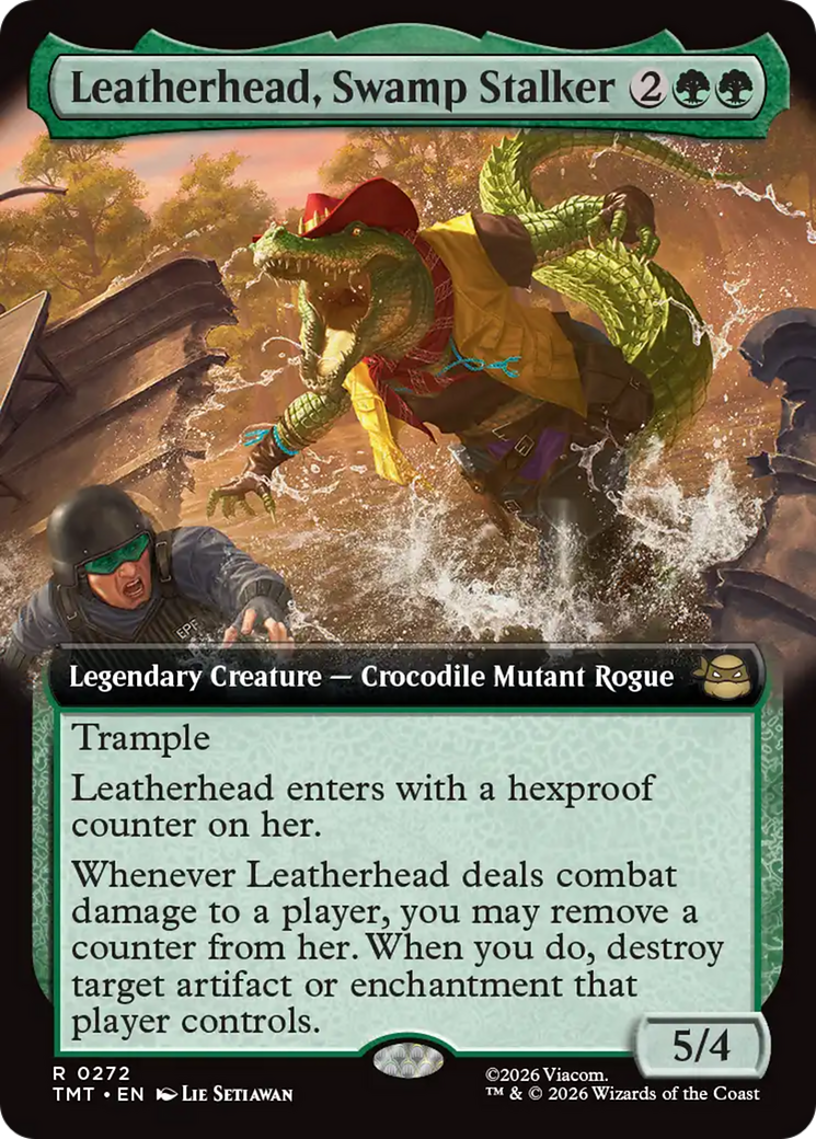 Leatherhead, Swamp Stalker (Extended Art) [Teenage Mutant Ninja Turtles] | Game Master's Emporium (The New GME)