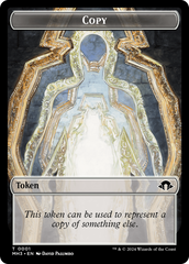 Dragon (Ripple Foil) // Copy Double-Sided Token [Modern Horizons 3 Commander Tokens] | Game Master's Emporium (The New GME)