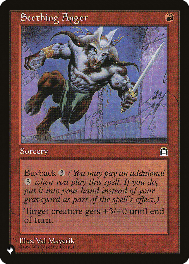 Seething Anger [The List] | Game Master's Emporium (The New GME)