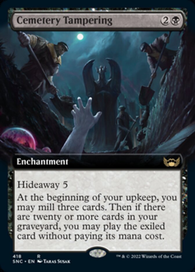 Cemetery Tampering (Extended Art) [Streets of New Capenna] | Game Master's Emporium (The New GME)
