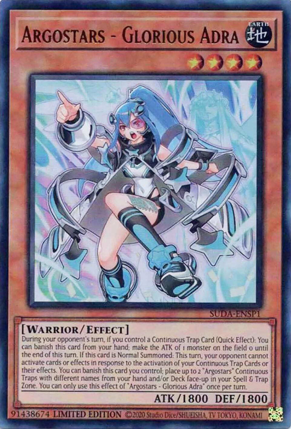Argostars - Glorious Adra [SUDA-ENSP1] Ultra Rare | Game Master's Emporium (The New GME)