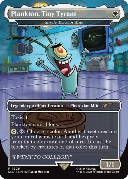 Plankton, Tiny Tyrant - Skrelv, Defector Mite [Secret Lair Drop Series] | Game Master's Emporium (The New GME)