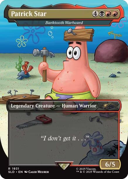 Patrick Star - Barktooth Warbeard [Secret Lair Drop Series] | Game Master's Emporium (The New GME)