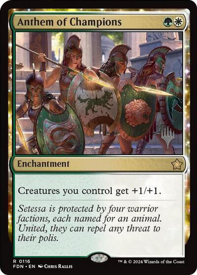 Anthem of Champions (Promo Pack) [Foundations Promos] | Game Master's Emporium (The New GME)