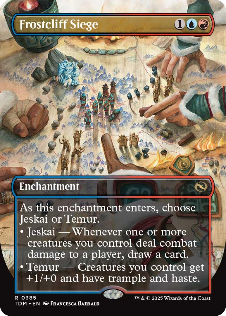 Frostcliff Siege (Borderless) [Tarkir: Dragonstorm] | Game Master's Emporium (The New GME)