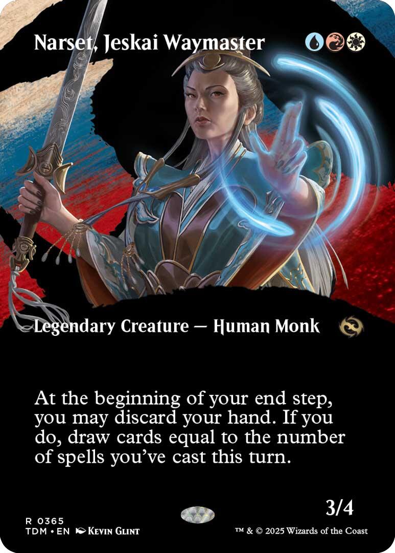 Narset, Jeskai Waymaster (Borderless) [Tarkir: Dragonstorm] | Game Master's Emporium (The New GME)