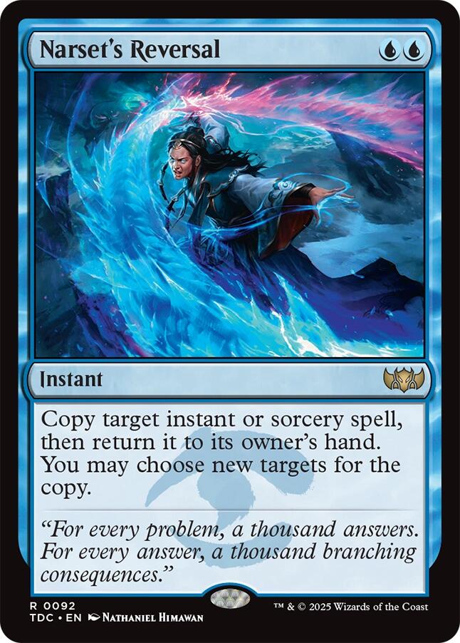 Narset's Reversal [Tarkir: Dragonstorm Commander] | Game Master's Emporium (The New GME)