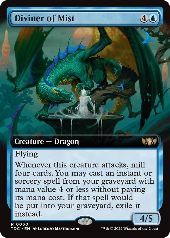 Diviner of Mist (Extended Art) [Tarkir: Dragonstorm Commander] | Game Master's Emporium (The New GME)