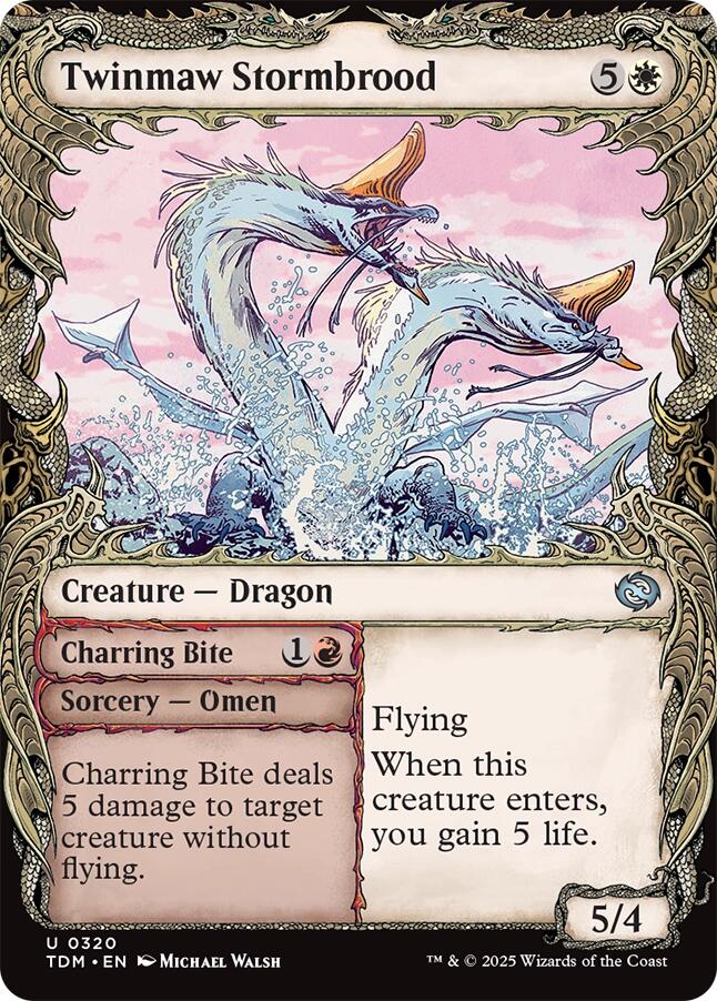 Twinmaw Stormbrood (Showcase) [Tarkir: Dragonstorm] | Game Master's Emporium (The New GME)