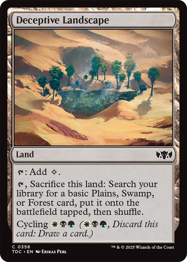 Deceptive Landscape [Tarkir: Dragonstorm Commander] | Game Master's Emporium (The New GME)