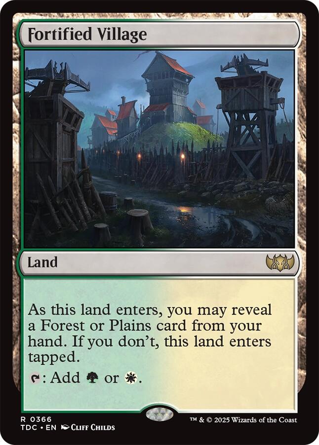 Fortified Village [Tarkir: Dragonstorm Commander] | Game Master's Emporium (The New GME)