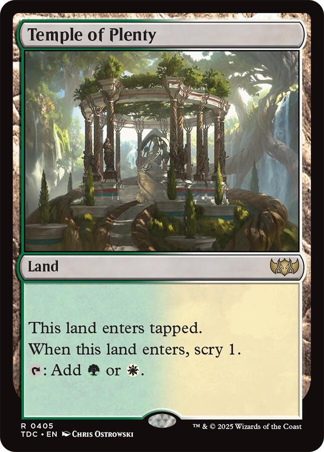 Temple of Plenty [Tarkir: Dragonstorm Commander] | Game Master's Emporium (The New GME)
