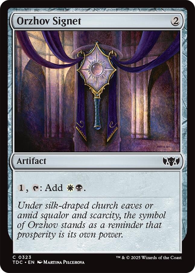 Orzhov Signet [Tarkir: Dragonstorm Commander] | Game Master's Emporium (The New GME)