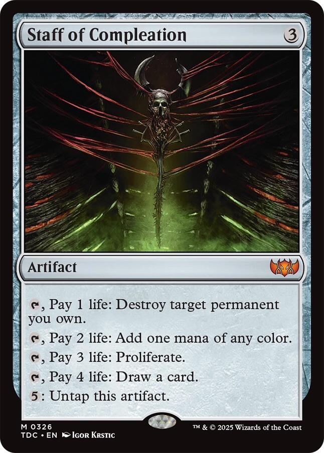 Staff of Compleation [Tarkir: Dragonstorm Commander] | Game Master's Emporium (The New GME)