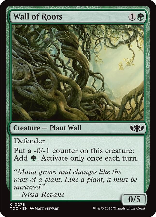 Wall of Roots [Tarkir: Dragonstorm Commander] | Game Master's Emporium (The New GME)