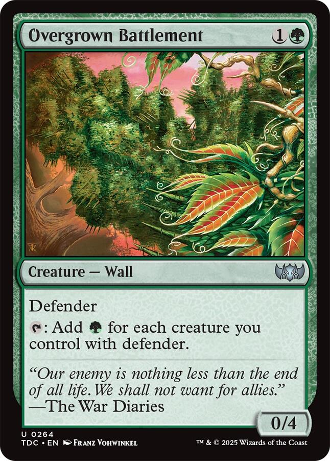 Overgrown Battlement [Tarkir: Dragonstorm Commander] | Game Master's Emporium (The New GME)