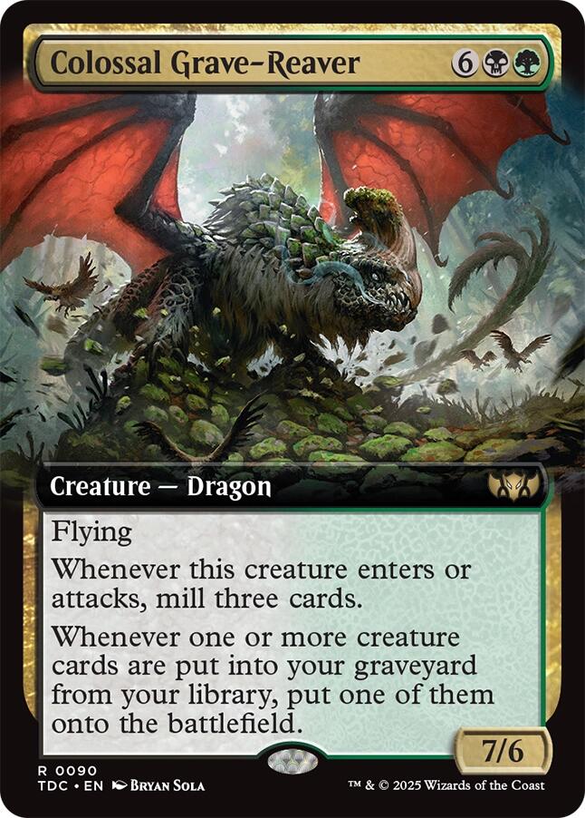 Colossal Grave-Reaver (Extended Art) [Tarkir: Dragonstorm Commander] | Game Master's Emporium (The New GME)