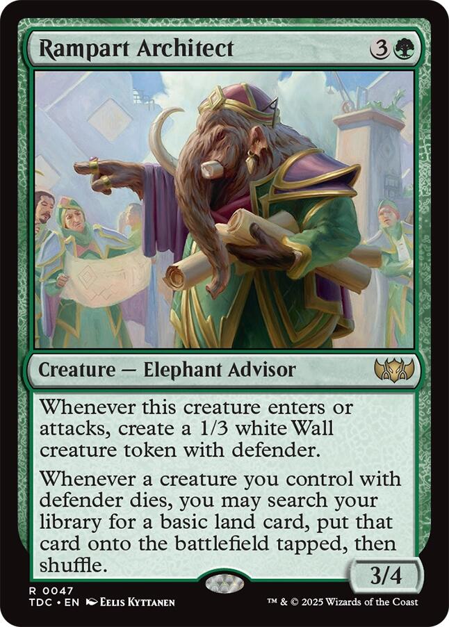 Rampart Architect [Tarkir: Dragonstorm Commander] | Game Master's Emporium (The New GME)