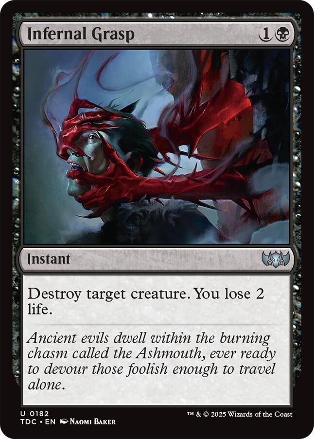 Infernal Grasp [Tarkir: Dragonstorm Commander] | Game Master's Emporium (The New GME)
