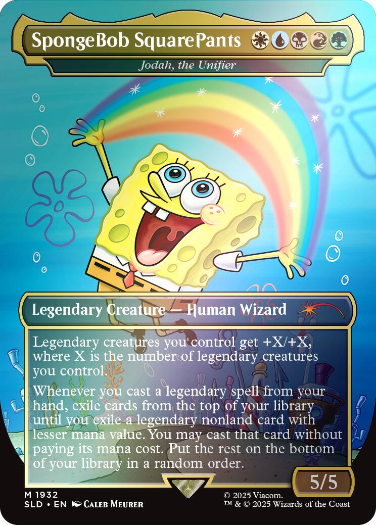 SpongeBob SquarePants - Jodah, the Unifier (Rainbow Foil) [Secret Lair Drop Series] | Game Master's Emporium (The New GME)