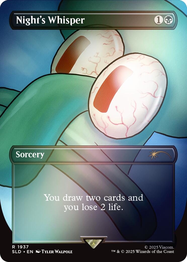 Night's Whisper (Rainbow Foil) [Secret Lair Drop Series] | Game Master's Emporium (The New GME)