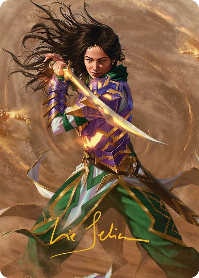 Descendant of Storms Art Card (2/54) (Gold-Stamped Signature) [Tarkir: Dragonstorm Art Series] | Game Master's Emporium (The New GME)