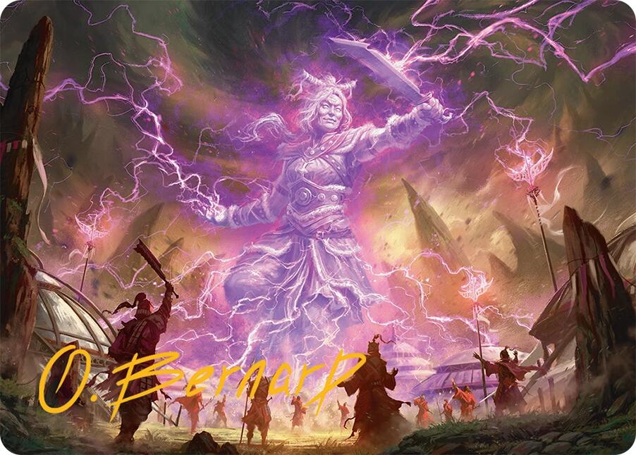 Smile at Death Art Card (4/54) (Gold-Stamped Signature) [Tarkir: Dragonstorm Art Series] | Game Master's Emporium (The New GME)