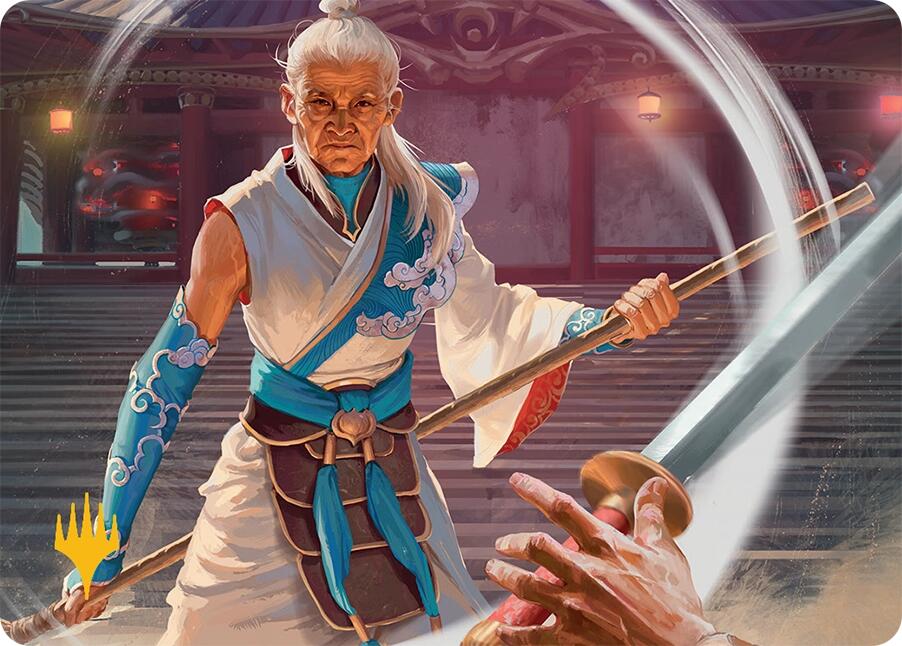 Humbling Elder Art Card (7/54) (Gold-Stamped Signature) [Tarkir: Dragonstorm Art Series] | Game Master's Emporium (The New GME)