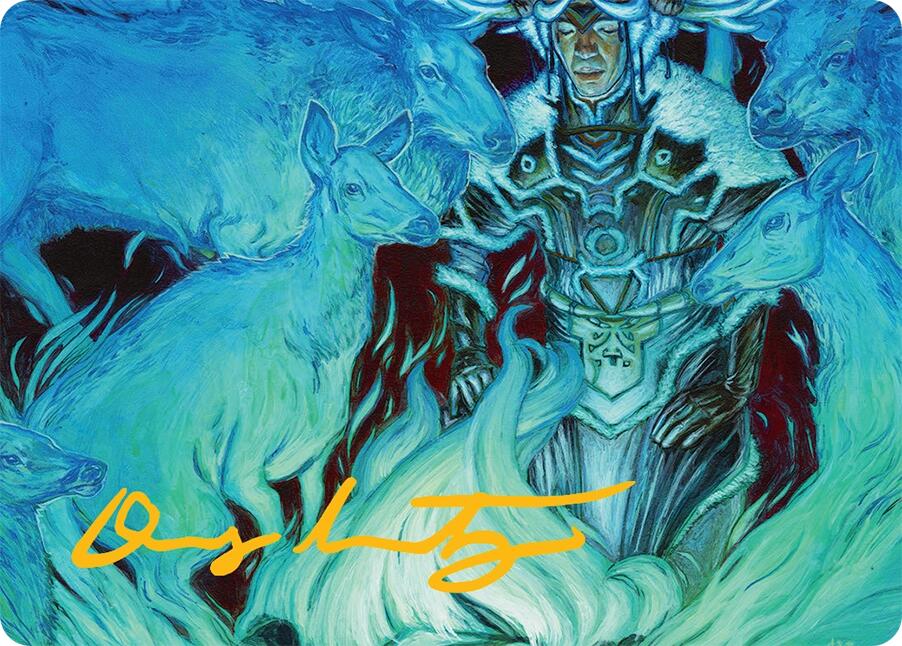 Unending Whisper Art Card (9/54) (Gold-Stamped Signature) [Tarkir: Dragonstorm Art Series] | Game Master's Emporium (The New GME)