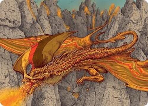 Magmatic Hellkite Art Card (34/54) [Tarkir: Dragonstorm Art Series] | Game Master's Emporium (The New GME)