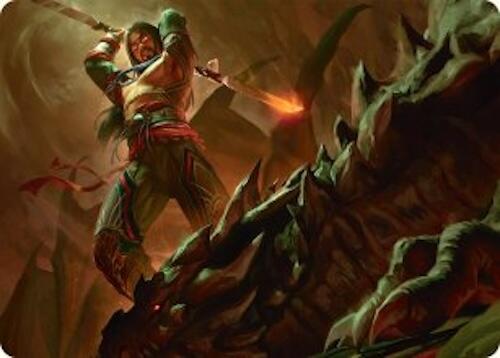 Sarkhan's Resolve Art Card (18/54) [Tarkir: Dragonstorm Art Series] | Game Master's Emporium (The New GME)
