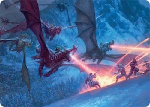Dragonback Assault Art Card (22/54) [Tarkir: Dragonstorm Art Series] | Game Master's Emporium (The New GME)