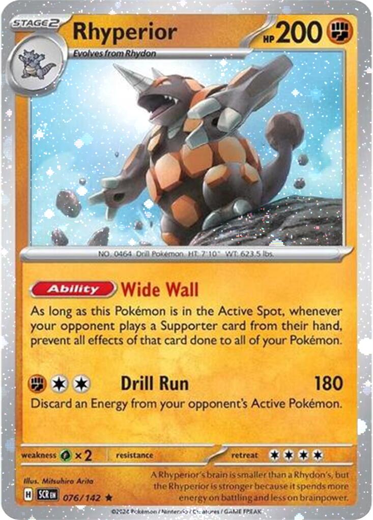 Rhyperior (076/142) (Cosmos Holo) [Scarlet & Violet: Stellar Crown] | Game Master's Emporium (The New GME)