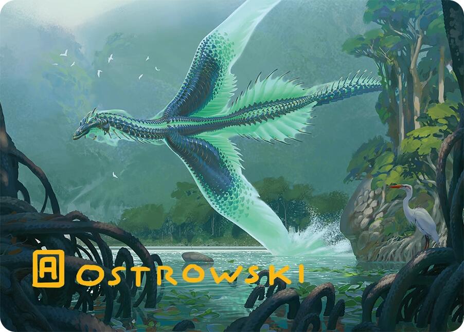 Teval, Arbiter of Virtue Art Card (26/54) (Gold-Stamped Signature) [Tarkir: Dragonstorm Art Series] | Game Master's Emporium (The New GME)