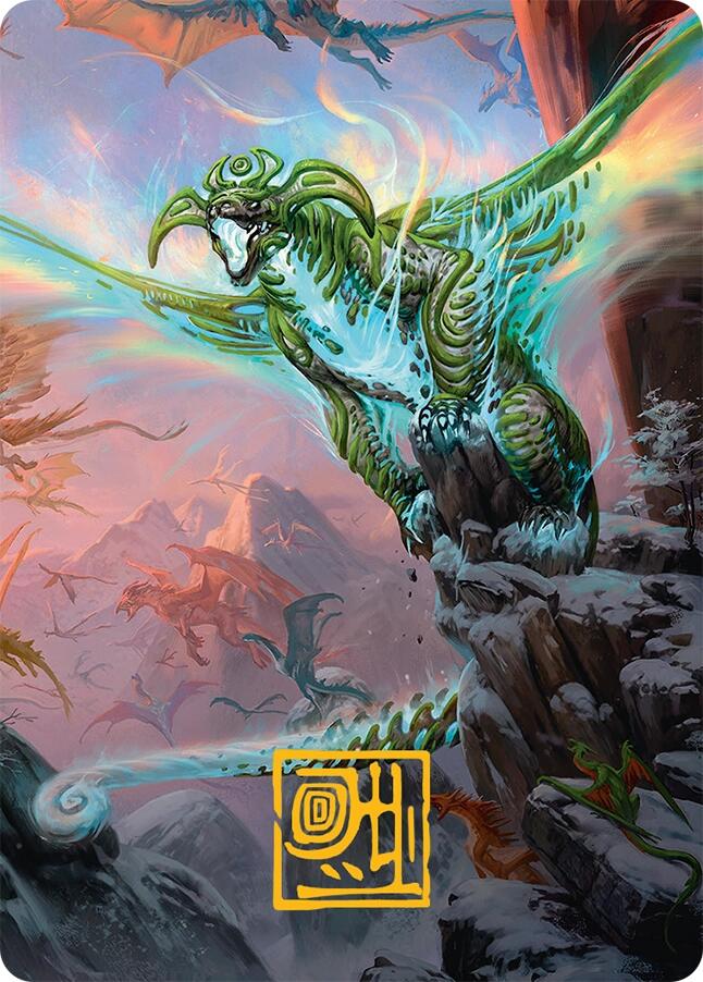 Ureni of the Unwritten Art Card (51/54) (Gold-Stamped Signature) [Tarkir: Dragonstorm Art Series] | Game Master's Emporium (The New GME)