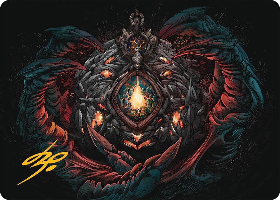 Mox Jasper Art Card (41/54) (Gold-Stamped Signature) [Tarkir: Dragonstorm Art Series] | Game Master's Emporium (The New GME)