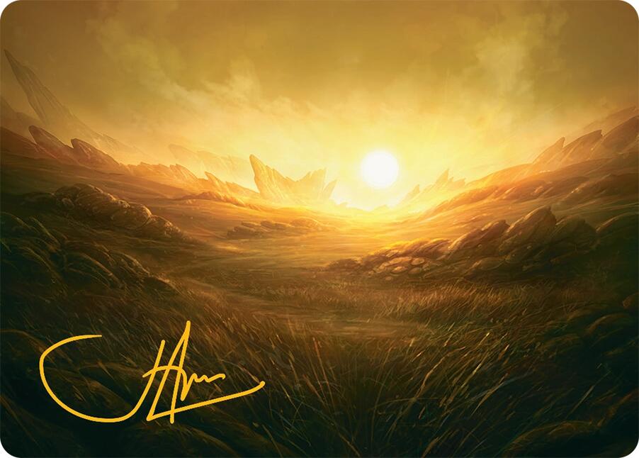 Plains Art Card (31/54) (Gold-Stamped Signature) [Tarkir: Dragonstorm Art Series] | Game Master's Emporium (The New GME)