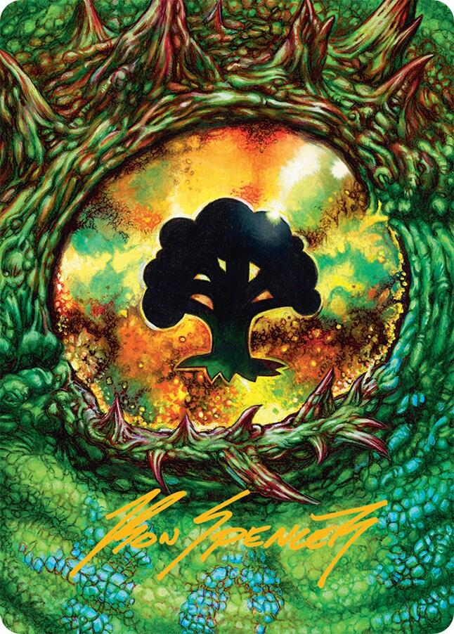 Forest Art Card (32/54) (Gold-Stamped Signature) [Tarkir: Dragonstorm Art Series] | Game Master's Emporium (The New GME)