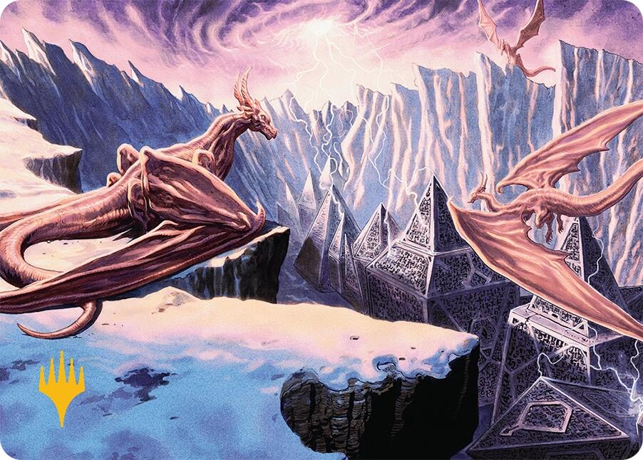 Maelstrom of the Spirit Dragon (42/54) (Gold-Stamped) [Tarkir: Dragonstorm Art Series] | Game Master's Emporium (The New GME)