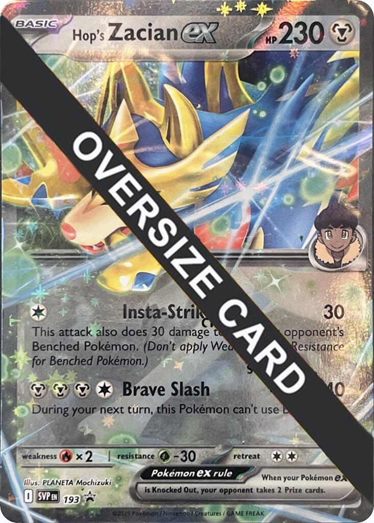 Hop's Zacian ex (SVP193) (Jumbo Card) [Scarlet & Violet: Black Star Promos] | Game Master's Emporium (The New GME)