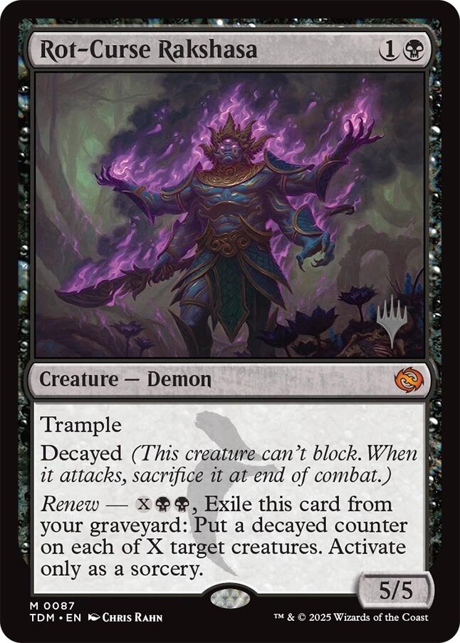 Rot-Curse Rakshasa [Tarkir: Dragonstorm Promos] | Game Master's Emporium (The New GME)