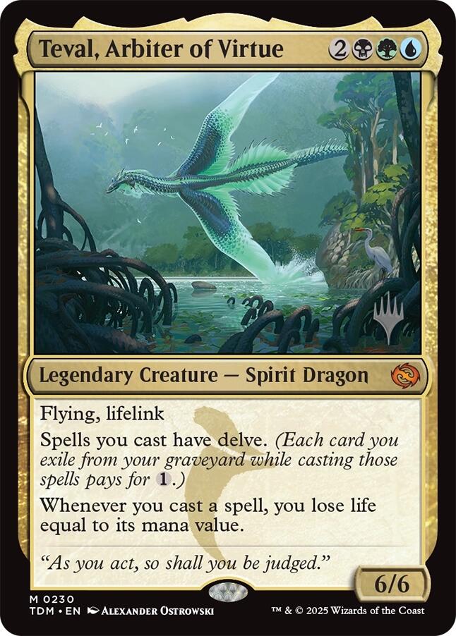 Teval, Arbiter of Virtue [Tarkir: Dragonstorm Promos] | Game Master's Emporium (The New GME)