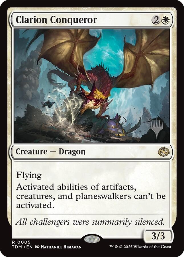 Clarion Conqueror [Tarkir: Dragonstorm Promos] | Game Master's Emporium (The New GME)