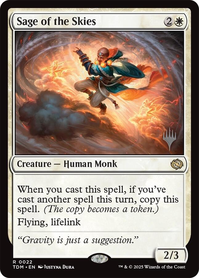 Sage of the Skies [Tarkir: Dragonstorm Promos] | Game Master's Emporium (The New GME)