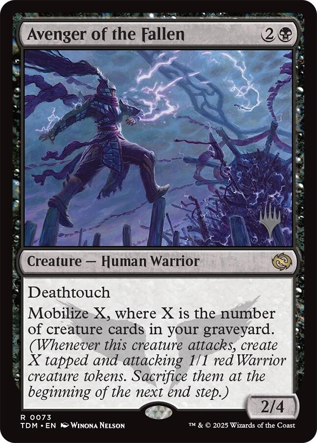 Avenger of the Fallen [Tarkir: Dragonstorm Promos] | Game Master's Emporium (The New GME)