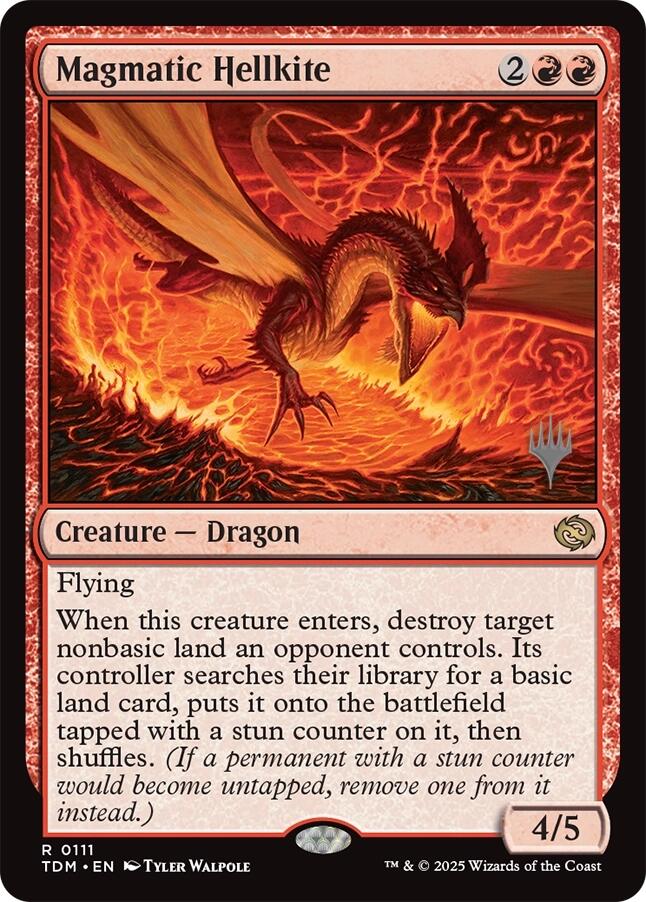 Magmatic Hellkite [Tarkir: Dragonstorm Promos] | Game Master's Emporium (The New GME)