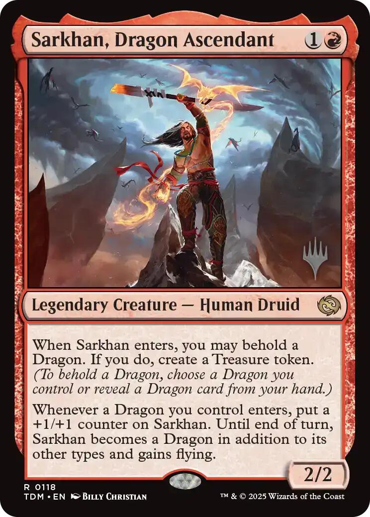 Sarkhan, Dragon Ascendant [Tarkir: Dragonstorm Promos] | Game Master's Emporium (The New GME)